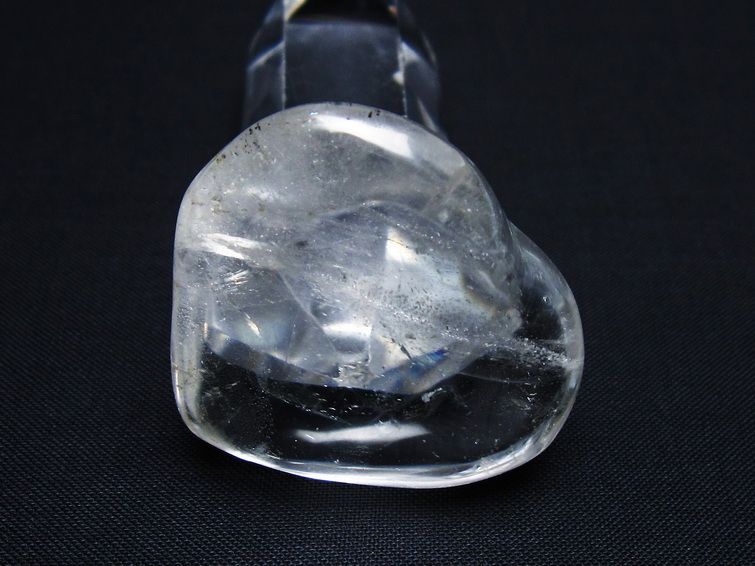 水晶 ハート置物 一点物 145-1435