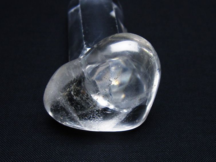 水晶 ハート置物 一点物 145-1436
