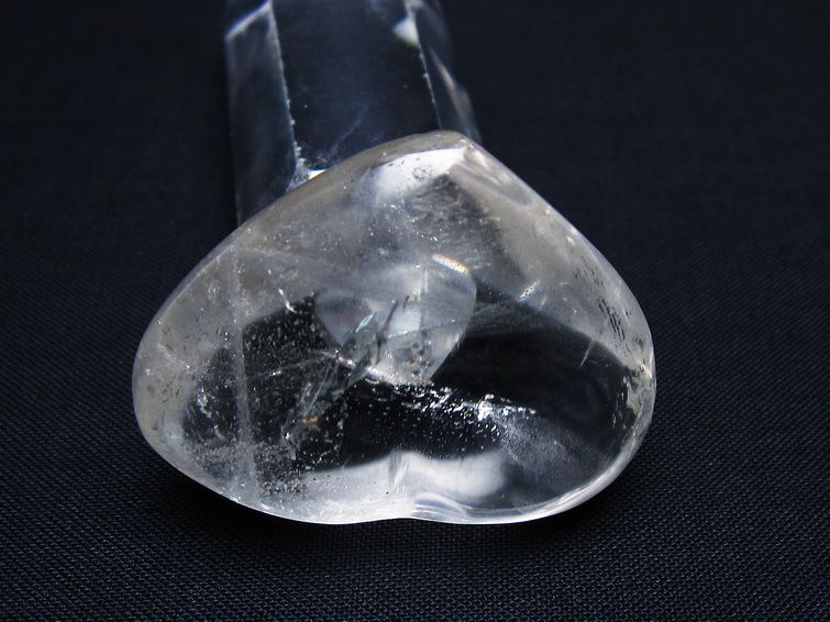 水晶 ハート置物 一点物 145-1436