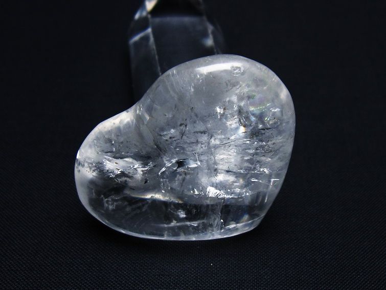 水晶 ハート置物 一点物 145-1439