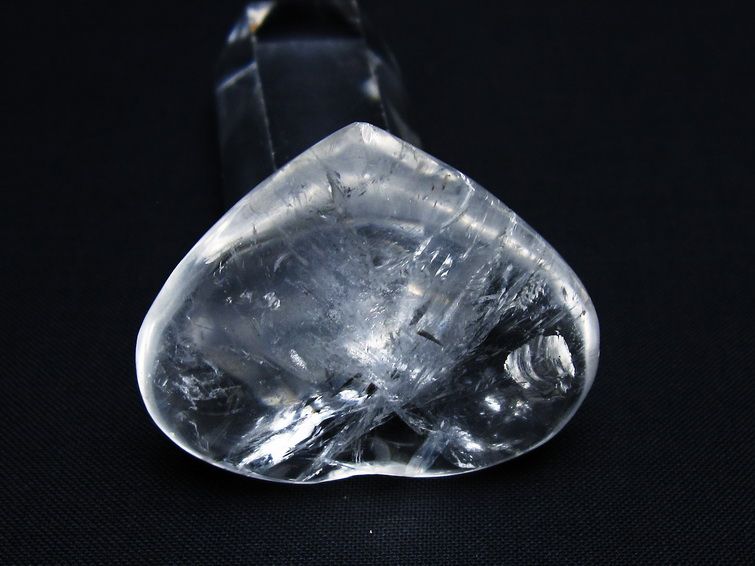 水晶 ハート置物 一点物 145-1439
