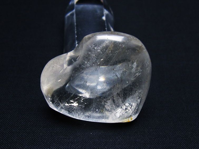 水晶 ハート置物 一点物 145-1440