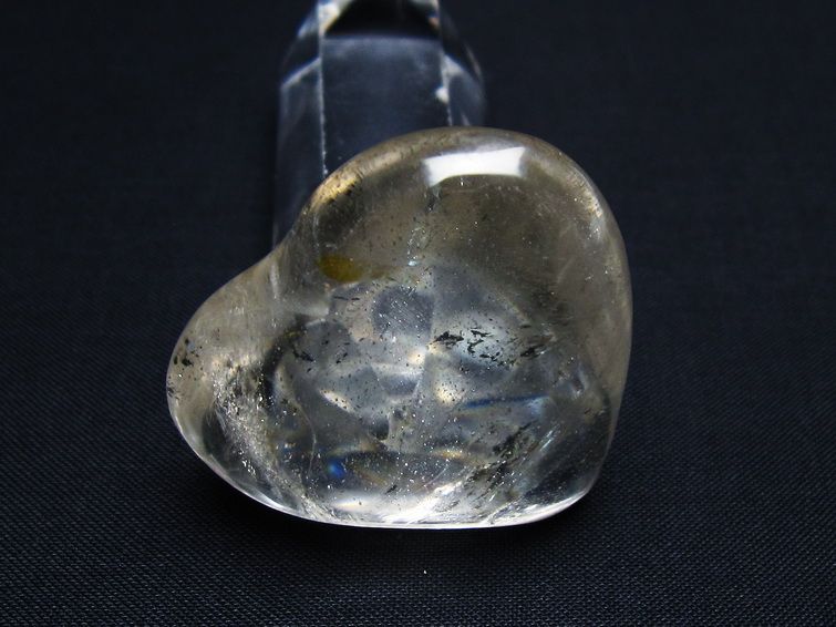 水晶 ハート置物 一点物 145-1441