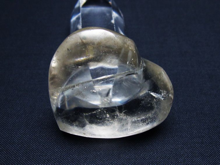 水晶 ハート置物 一点物 145-1445