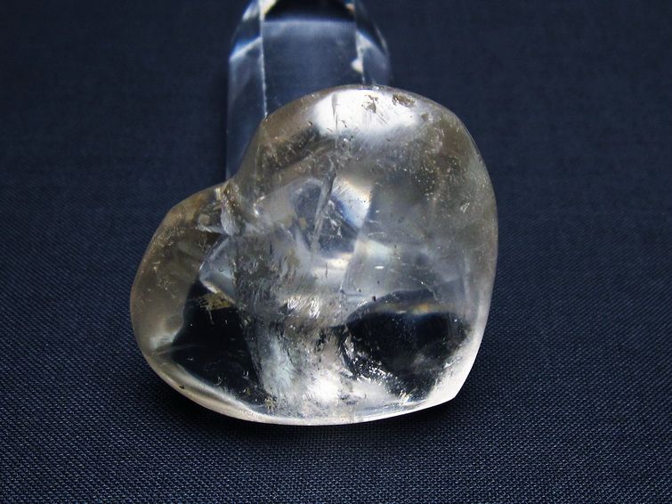 水晶 ハート置物 一点物 145-1445