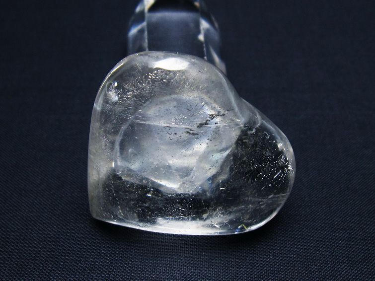 水晶 ハート置物 一点物 145-1446