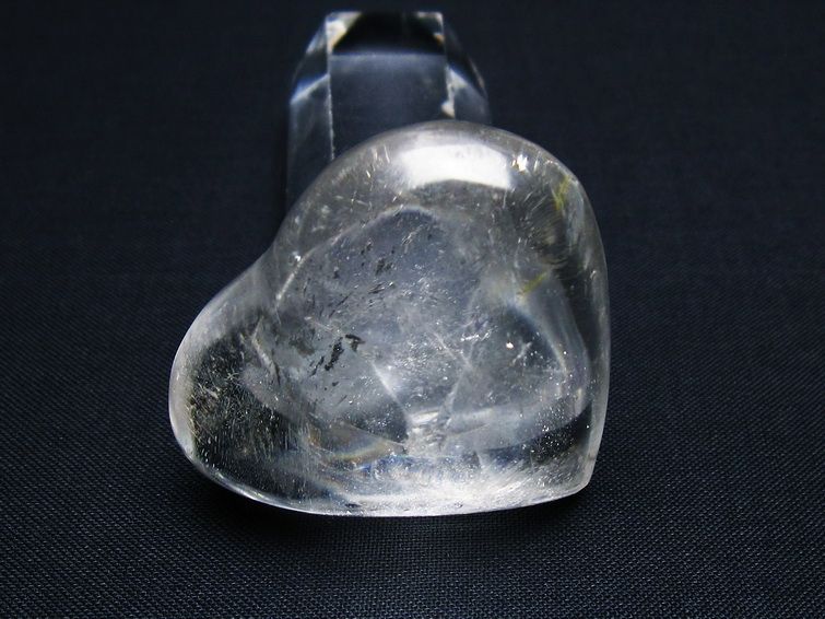 水晶 ハート置物 一点物 145-1446