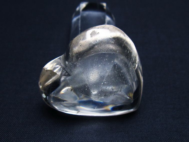 水晶 ハート置物 一点物 145-1447