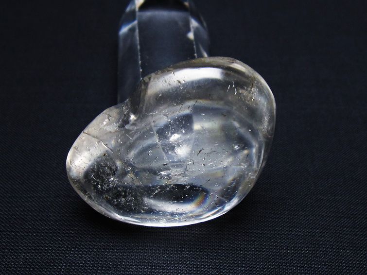 水晶 ハート置物 一点物 145-1448