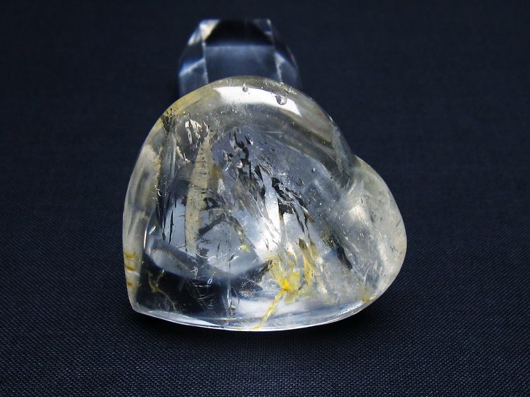 水晶 ハート置物 一点物 145-1449