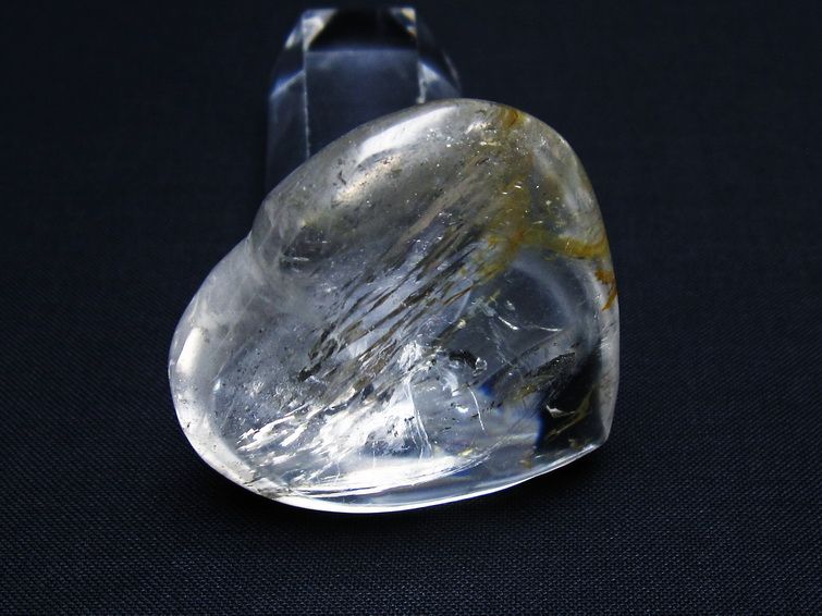 水晶 ハート置物 一点物 145-1449