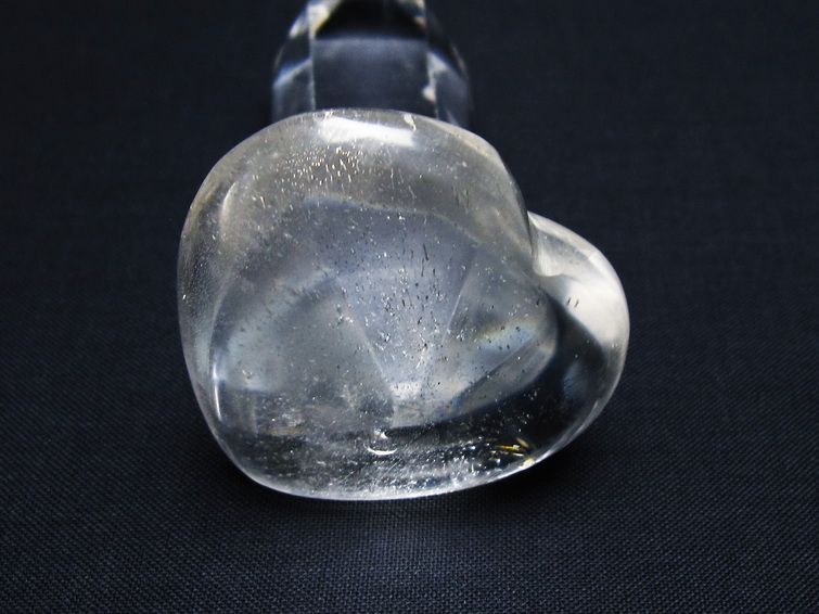 水晶 ハート置物 一点物 145-1450