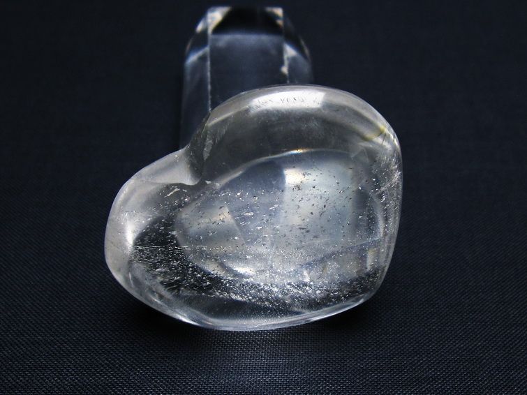 水晶 ハート置物 一点物 145-1450