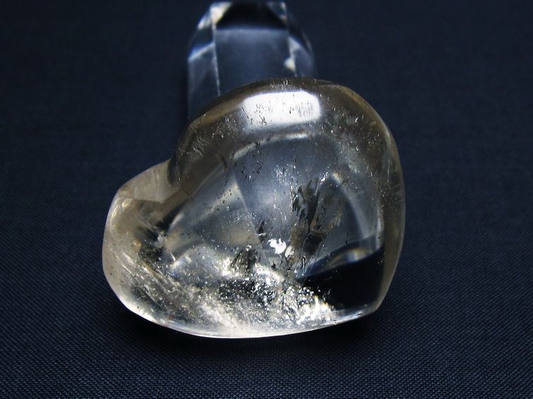 水晶 ハート置物 一点物 145-1451