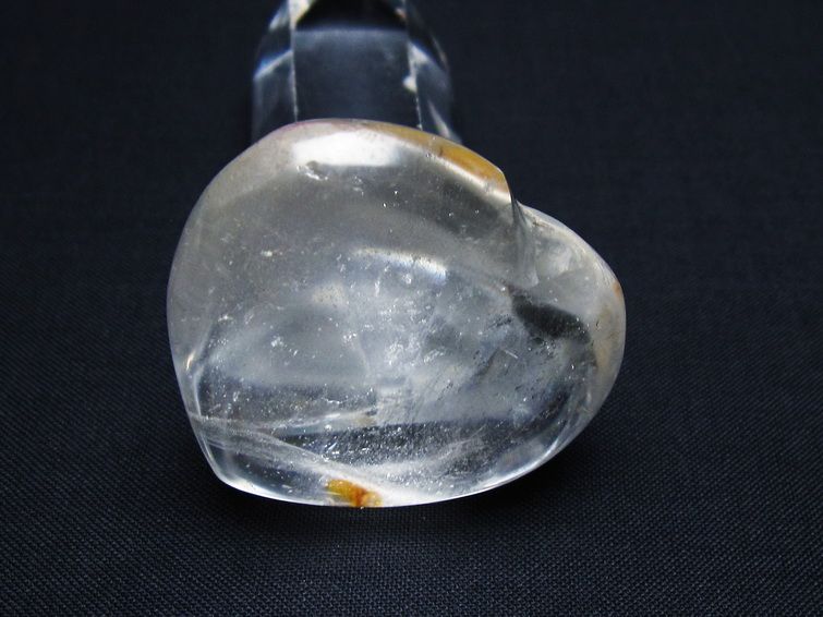 水晶 ハート置物 一点物 145-1452