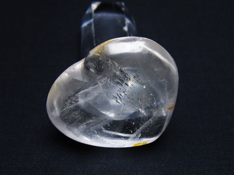 水晶 ハート置物 一点物 145-1452