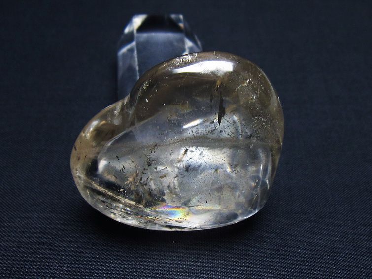 水晶 ハート置物 一点物 145-1453