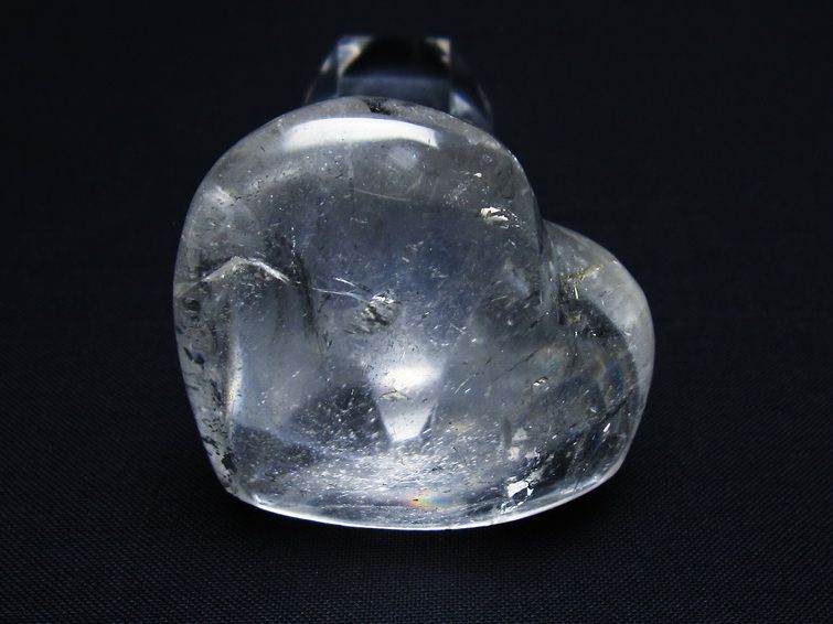 水晶 ハート置物 一点物 145-1454