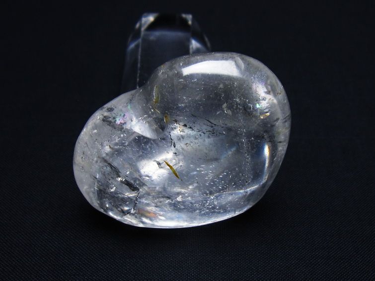 水晶 ハート置物 一点物 145-1454