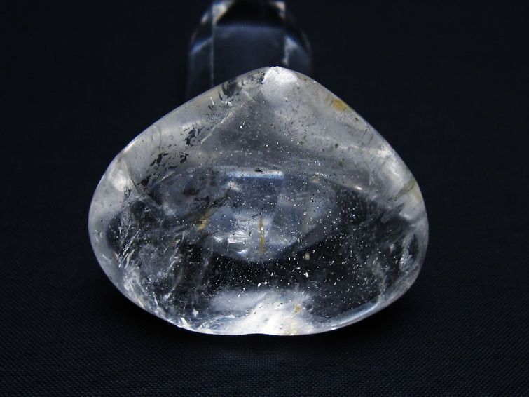 水晶 ハート置物 一点物 145-1454
