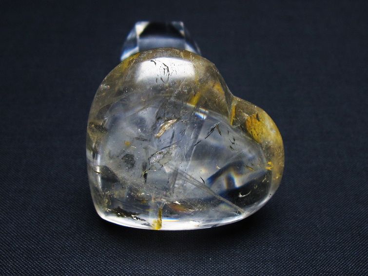 水晶 ハート置物 一点物 145-1455