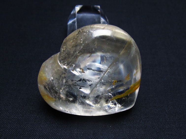 水晶 ハート置物 一点物 145-1455