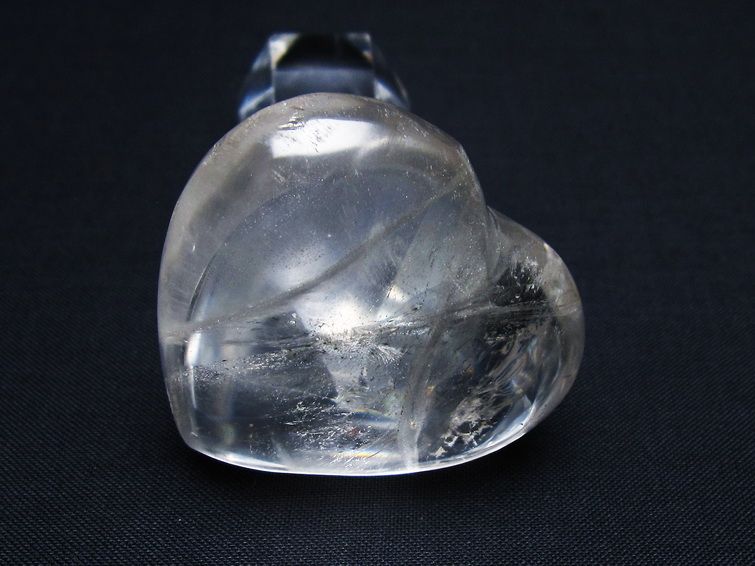 水晶 ハート置物 一点物 145-1456