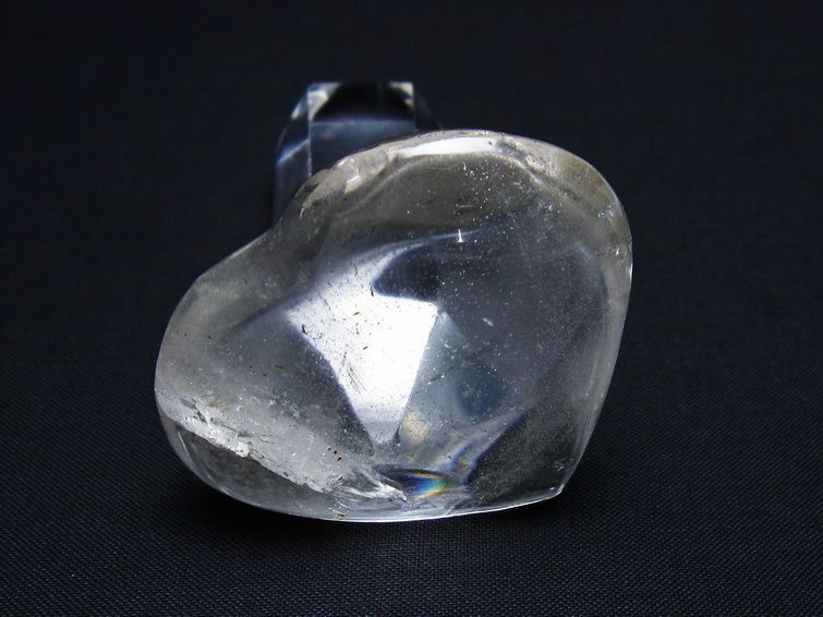 水晶 ハート置物 一点物 145-1458