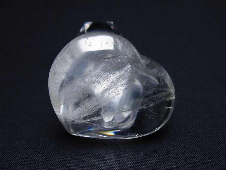 水晶 ハート置物 一点物 145-1460
