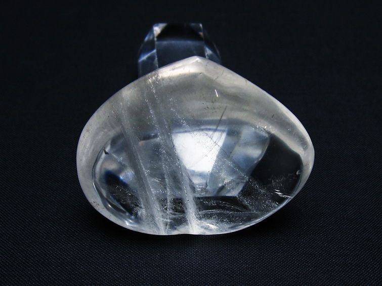 水晶 ハート置物 一点物 145-1460