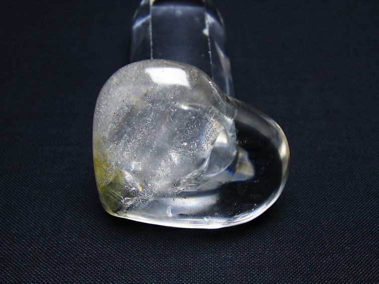 水晶 ハート置物 一点物 145-1465