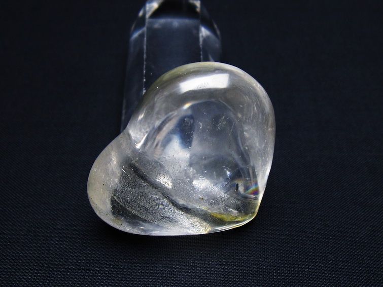 水晶 ハート置物 一点物 145-1465