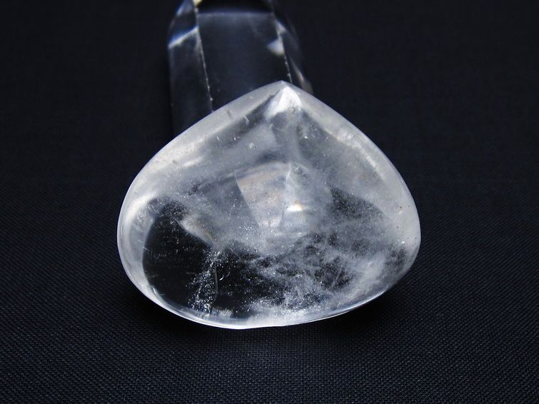 水晶 ハート置物 一点物 145-1466