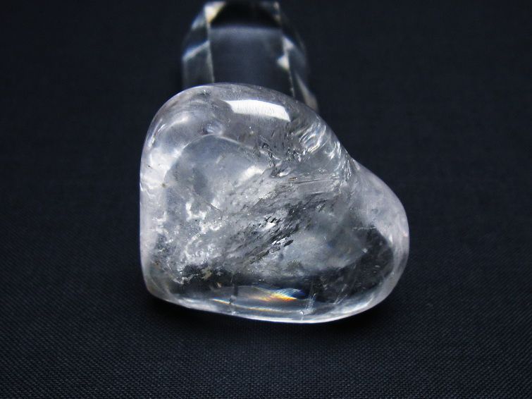 水晶 ハート置物 一点物 145-1468