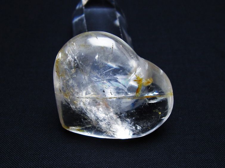 水晶 ハート置物 一点物 145-1471