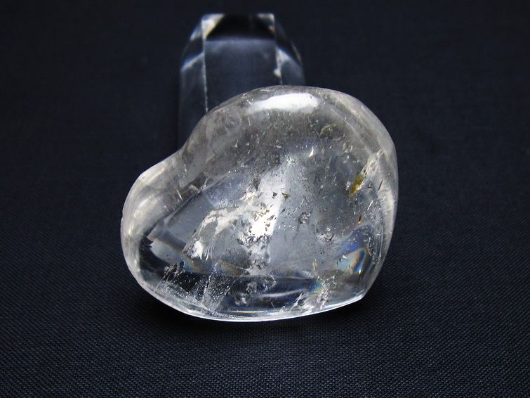 水晶 ハート置物 一点物 145-1472