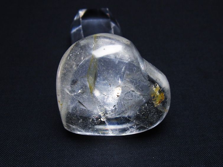 水晶 ハート置物 一点物 145-1473