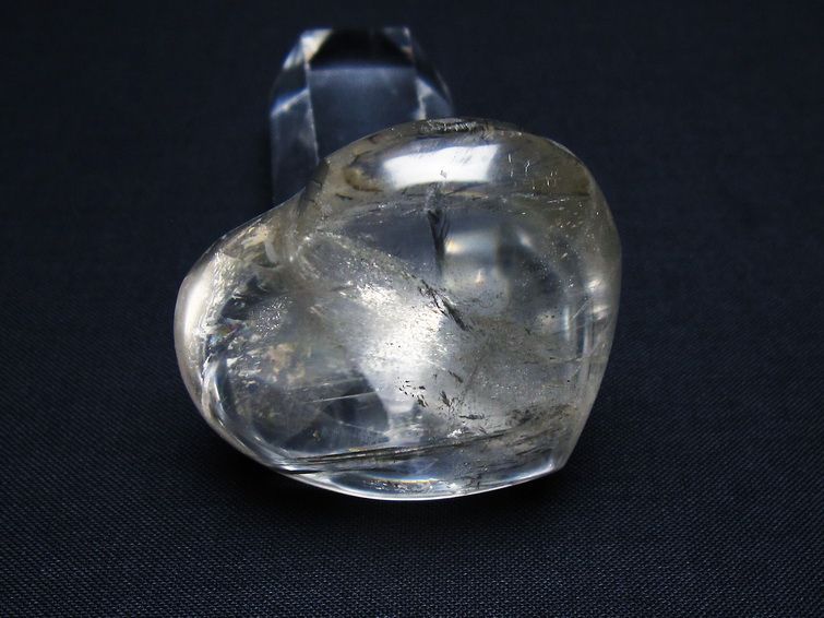 水晶 ハート置物 一点物 145-1476