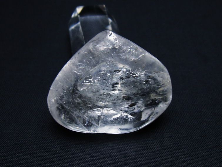 水晶 ハート置物 一点物 145-1478