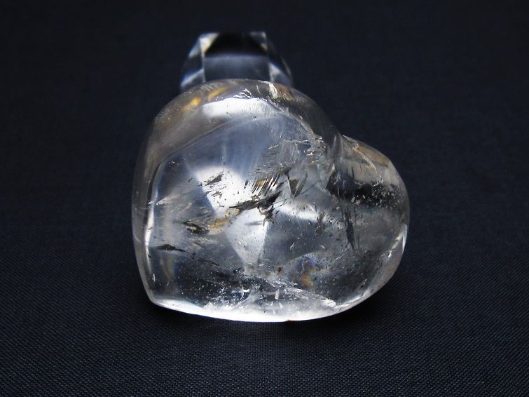 水晶 ハート置物 一点物 145-1479