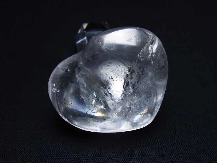 水晶 ハート置物 一点物 145-1484