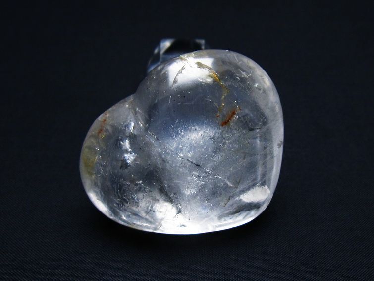 水晶 ハート置物 一点物 145-1485
