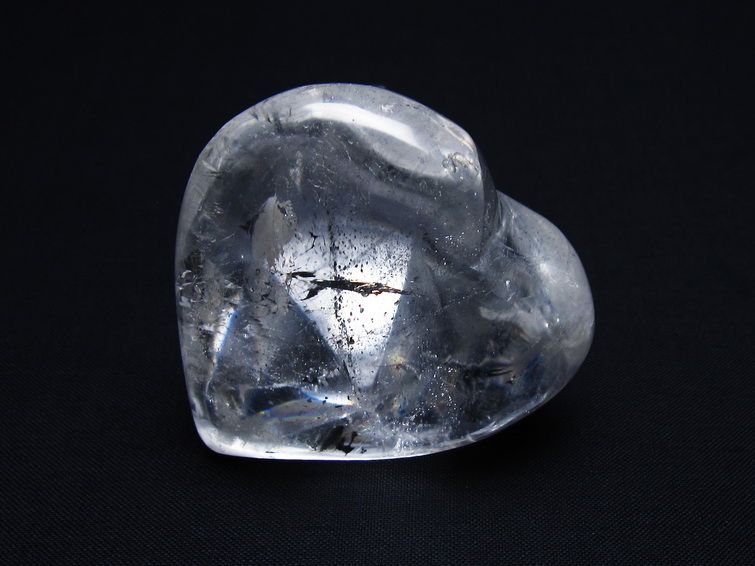 水晶 ハート置物 一点物 145-1489