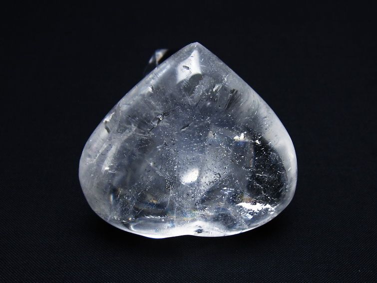 水晶 ハート置物 一点物 145-1489