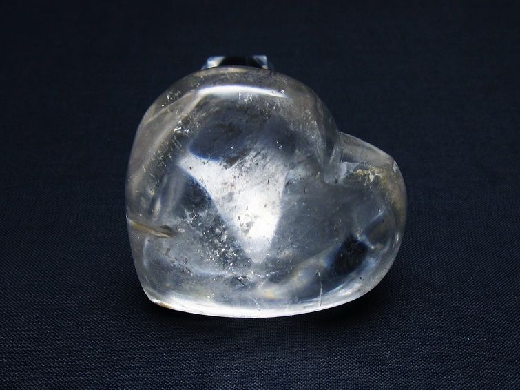 水晶 ハート置物 一点物 145-1490