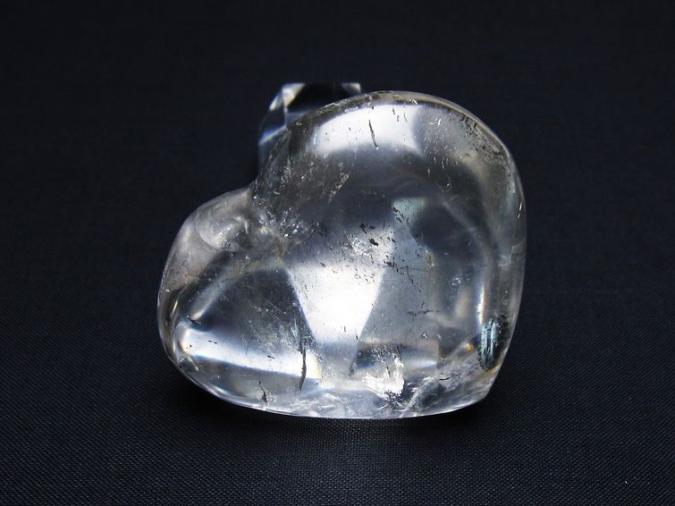 水晶 ハート置物 一点物 145-1494