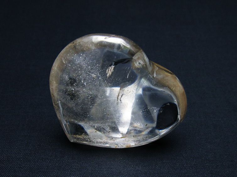 水晶 ハート置物 一点物 145-1495