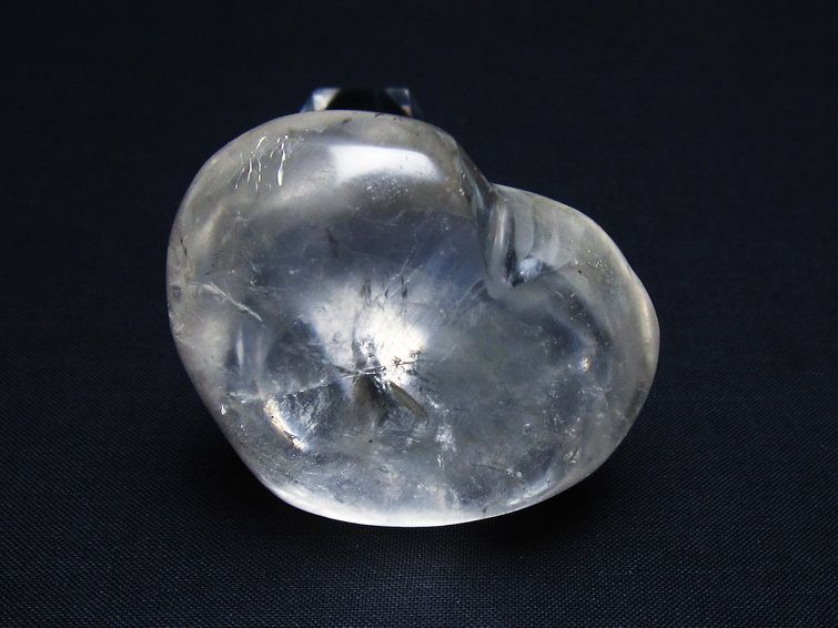 水晶 ハート置物 一点物 145-1496