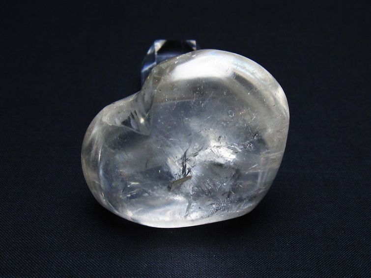 水晶 ハート置物 一点物 145-1496