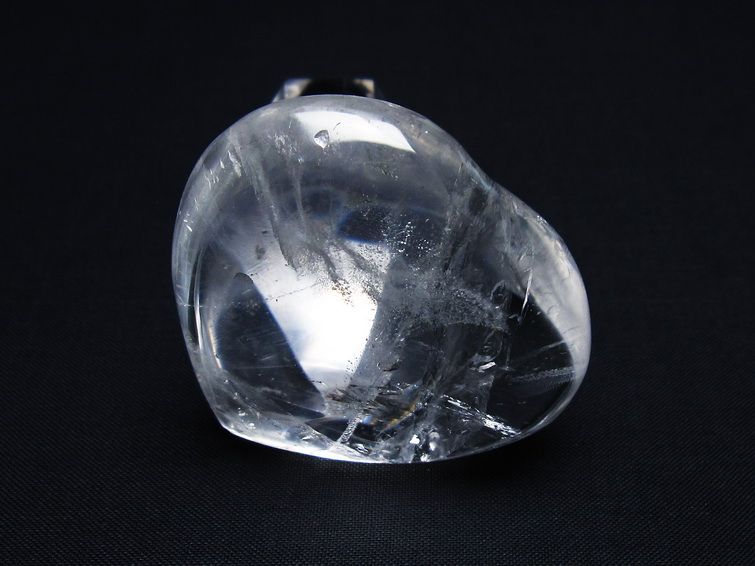 水晶 ハート置物 一点物 145-1497